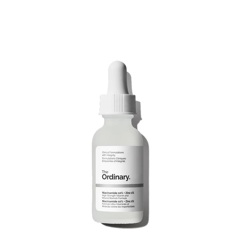 The Ordinary Niacinamide 10% + Zinc 1% serum bottle
