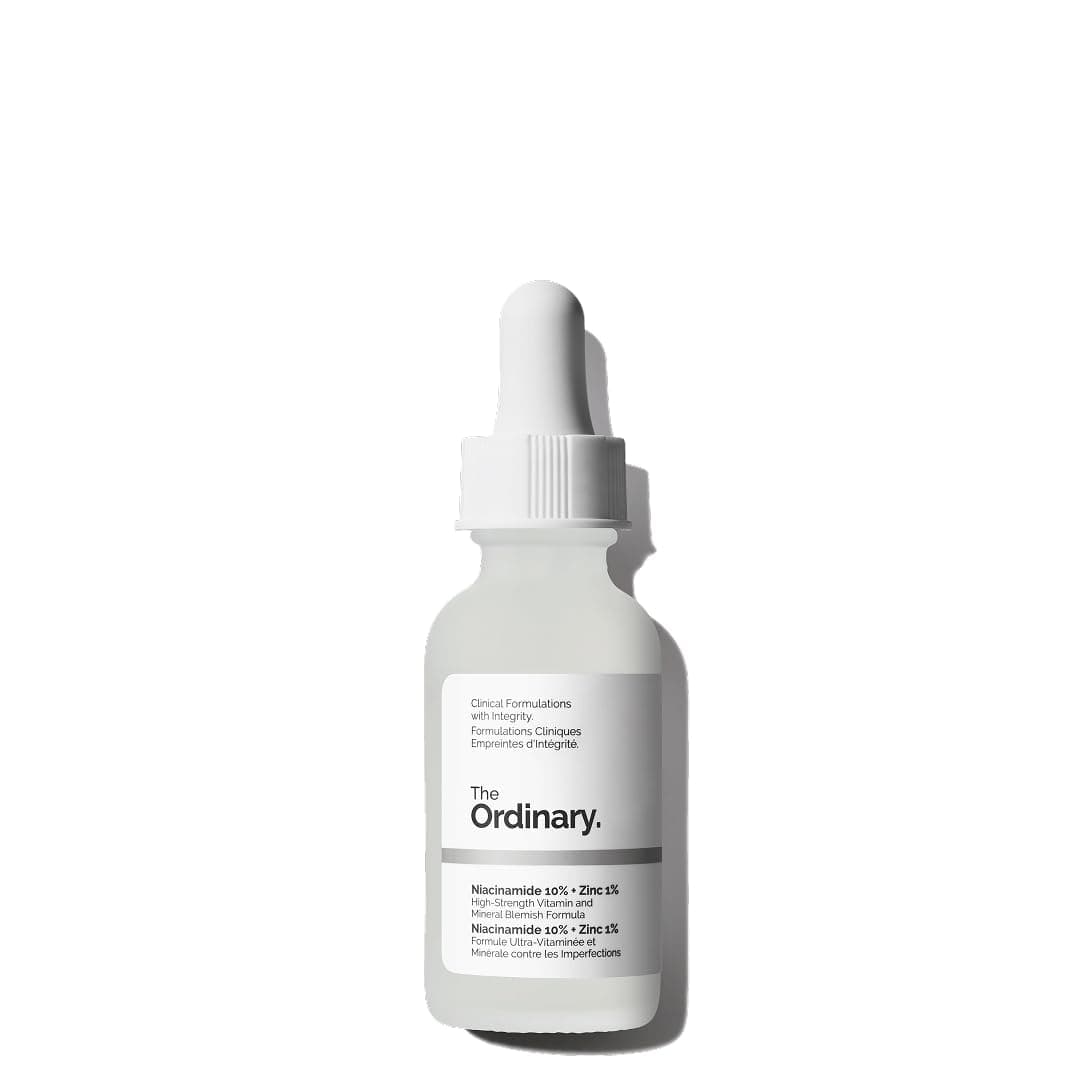 The Ordinary Niacinamide 10% + Zinc 1% serum bottle