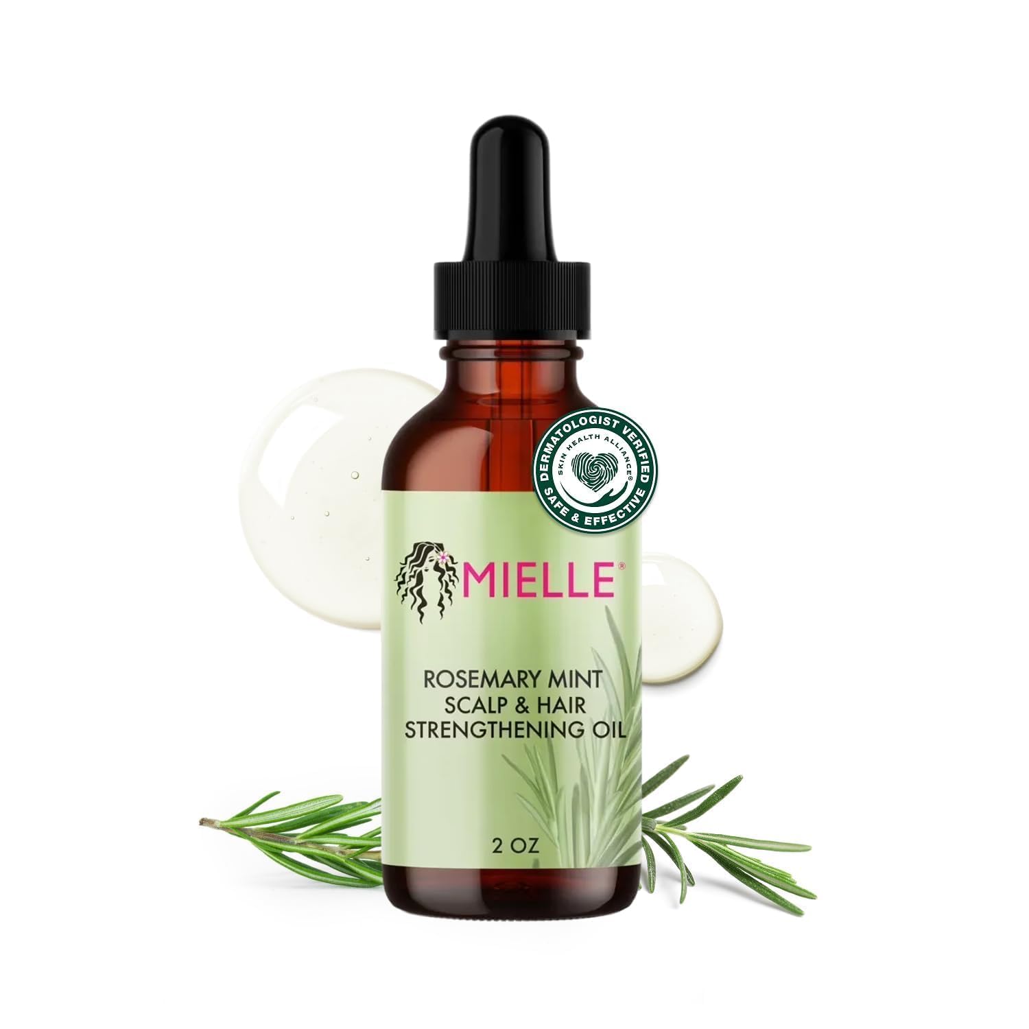 Mielle Rosemary Mint Scalp and Hair Strengthening Oil bottle